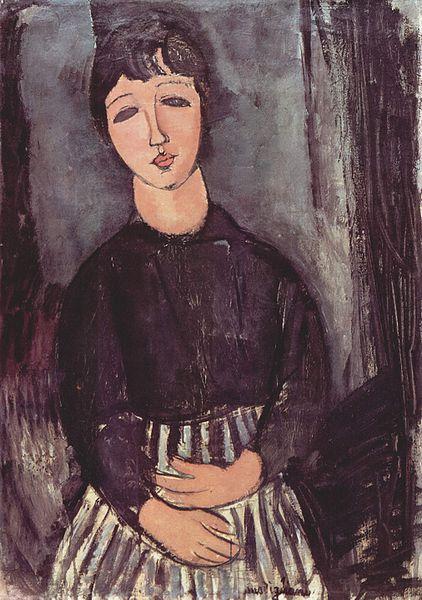 Amedeo Modigliani Portrat einer Zofe Sweden oil painting art